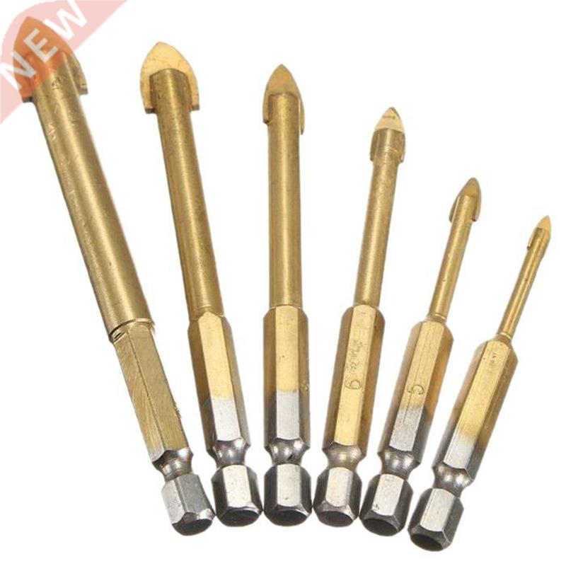 6PCS 4/5/6/8/10 / 12mm Titanium Drill Bit Strawberry Drill B