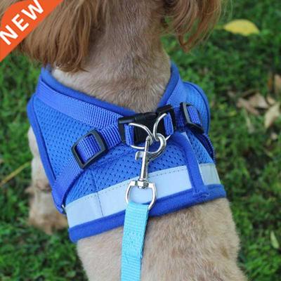 Vest Harness Leash Adjustable Mesh Vest Dog Harness Collar C