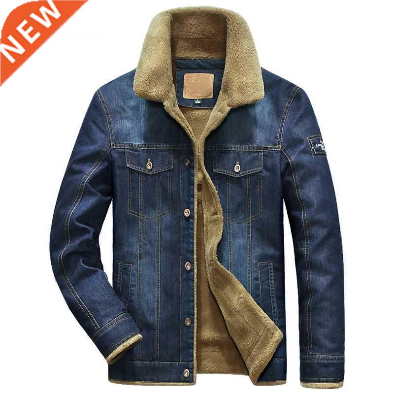 Brand Denim Jacket Men Winter Windbreaker Warm Mens Jackets