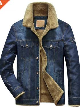 Brand Denim Jacket Men Winter Windbreaker Warm Mens Jackets