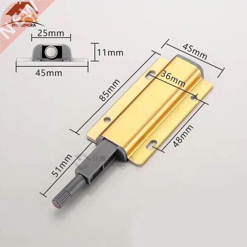 Myhomera Aluminum Alloy Push to Open Magnetic Cabinet Catche
