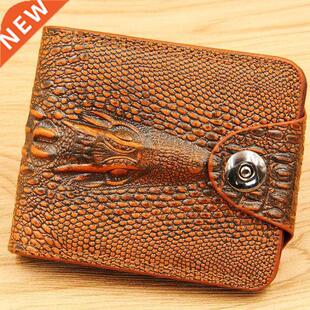Men Wallet Leather Genuine Short Purse Billetera Hombre Men