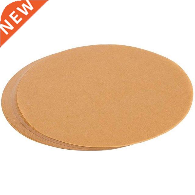 200 Pcs 9 Inches Unbleached Paper Baking Sheets Round, Perfe
