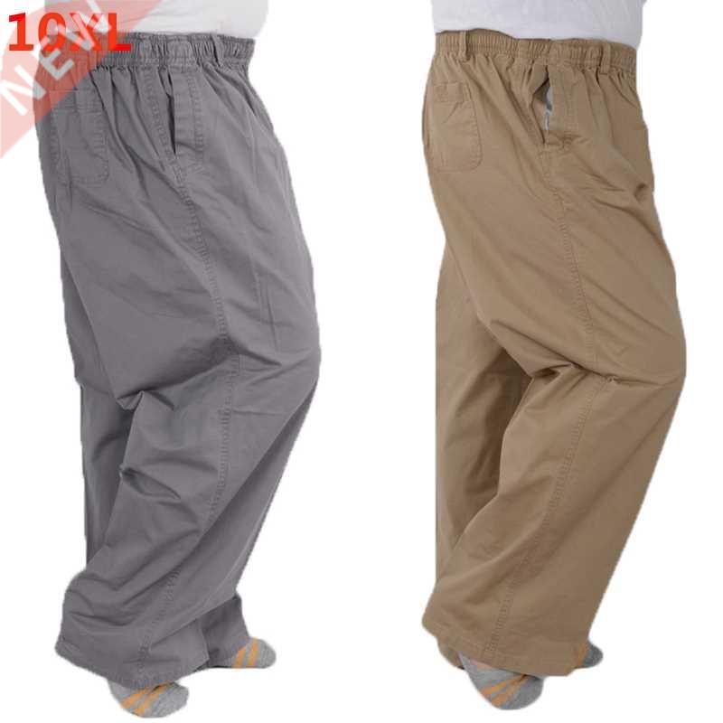 Plus size 8XL 11XL 12xl middle-aged men's summer thin elasti