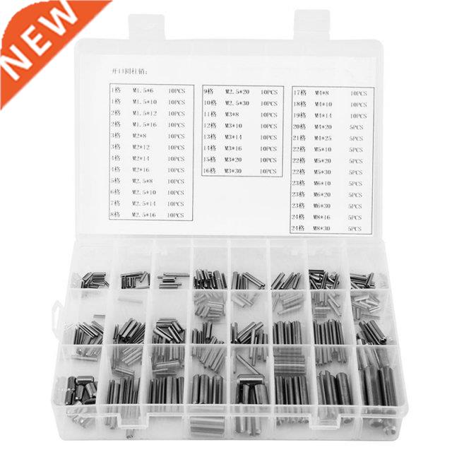 280Pcs Stainless Steel Spring Pin Tension Elastic Cylindrica