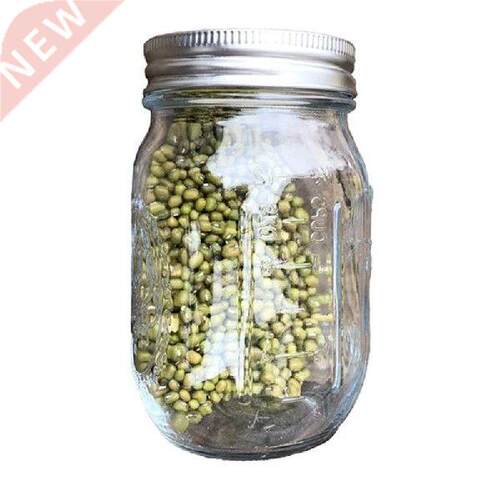 Sprouting Jar with Stainless Steel Screen Lid Wide Mouth