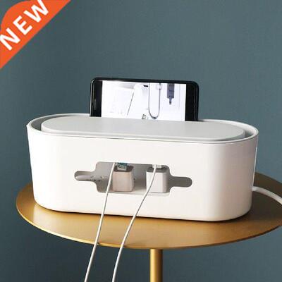 Cable Storage Box ABS Power Strip Wire Case Charger Socket