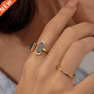 Open Adjustable Crysta Big Rings for Women Zircon Ring Femal