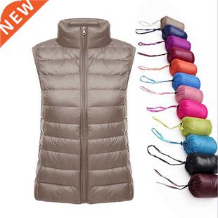 Ultra Slm Lght Women Down Wnter Coat Collar Thn Stand