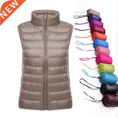 Ultra Lght Slm Down Coat Women Wnter Stand Collar Thn Ja