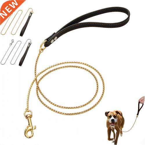123CM Pet Dog Leash Stainless Steel Small Dog Metal Chain