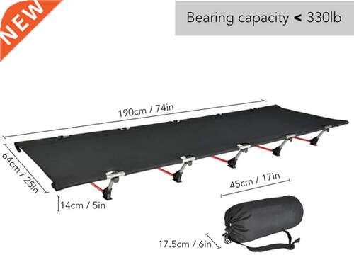 Portable Foldable Camping Cot Single Person Outdoor Folding