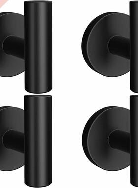 4PCS Matte Black Robe Hooks Heavy Duty Door Hanger Towel Rob