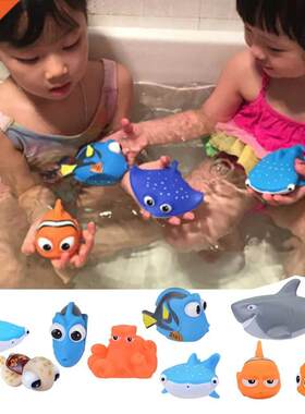 Baby Bath Toys Finding Nemo Spray Water Squeeze Toys Soft R