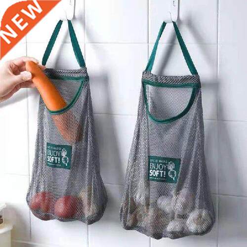 1PC Vegetable Hanging Storage Bag Hollow Breathable