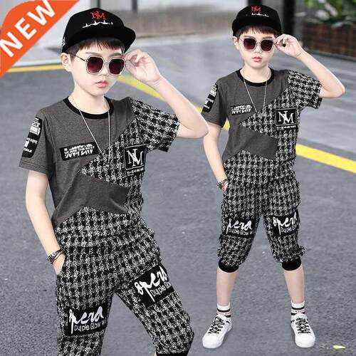 Boy Sets Summer Kids Clothes Boys For 4 6 8 10 12 14 Year Fa