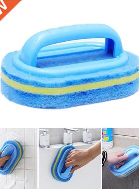 Multi-function Handles Sponge Brush Kitchen Bathroom Glass W
