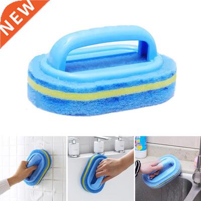 Multi-function Handles Sponge Brush Kitchen Bathroom Glass W