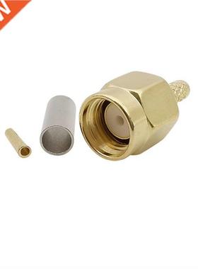 5/10Pcs RP SMA Male Jack Crimp Connector for RG316 RG174 LMR