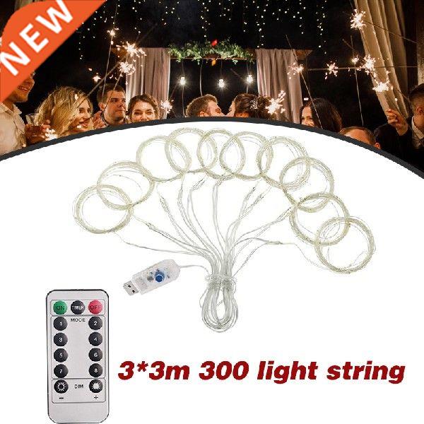 Christmas Decorations 2022 Garland Curtain 3M Festoon Fairy