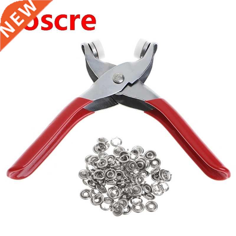 Metal Prong Ring Snap Fasteners Press Studs Plier 9.5mm