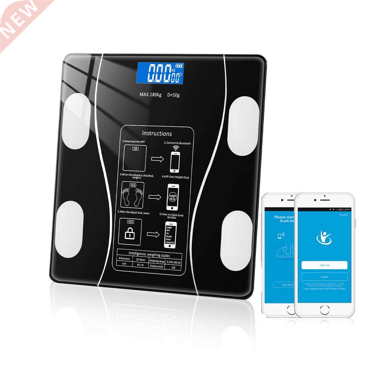 Weighing Scale Bluetooth Body Fat Escamas Smart Electronic B