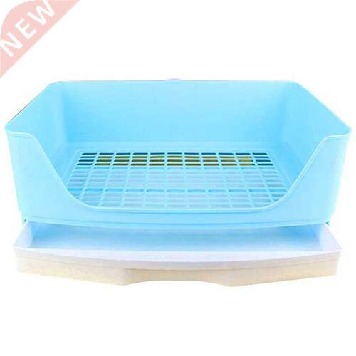 Large Rabbit Litter Box with Drawer, Corner Toilet Box with