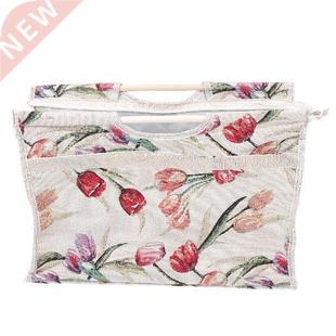 Knitting Bag Yarn Organizer Hole Tote Storage Bags Cotton