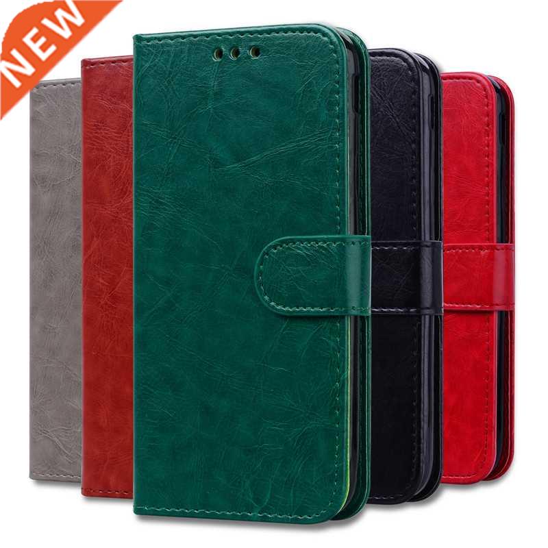 Leather Flip Case For Xiaomi Redmi Note 10 11 9 9S 8T 8 7 5