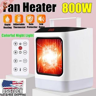 1000W Portable Electric Heater with LED Night light