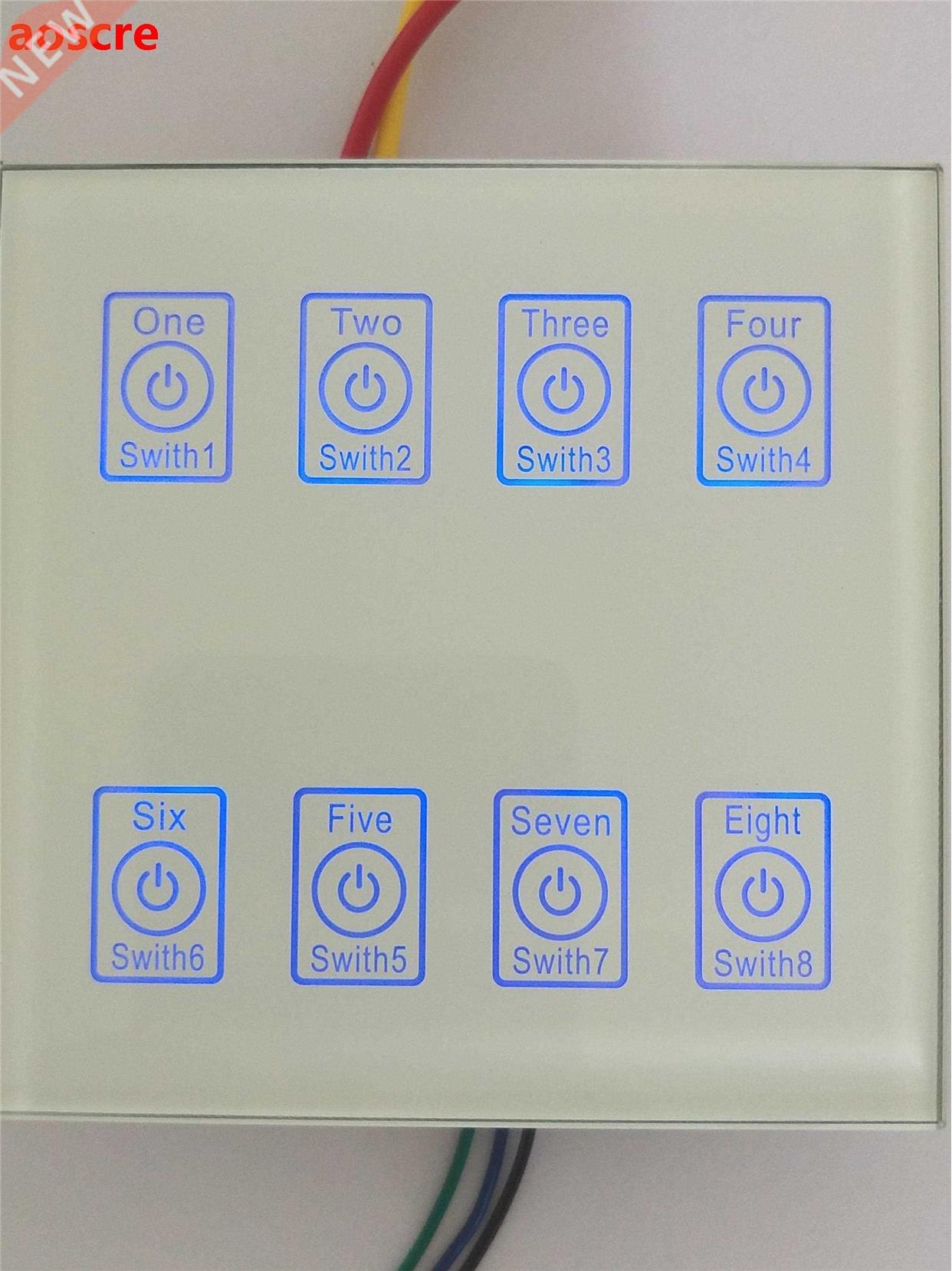 12V24V 8-way capacitive touch switch module with Relay Self-