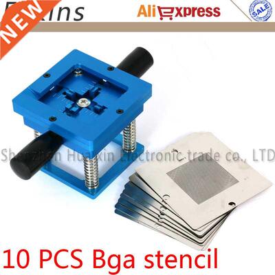 Blue BGA reballing station with hand shank BGA tin fixture B