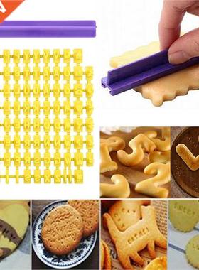 New Alphabet Number Letter Cookie Biscuit Stamp Embosser