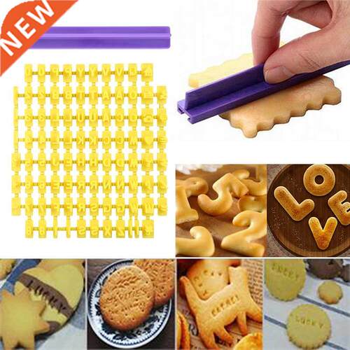 New Alphabet Number Letter Cookie Biscuit Stamp Embosser