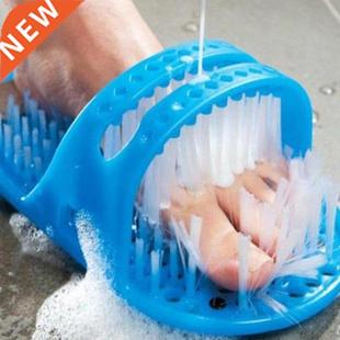 Plastic Bath Shower Shoe Brush Foot Massager Slippers Bath S
