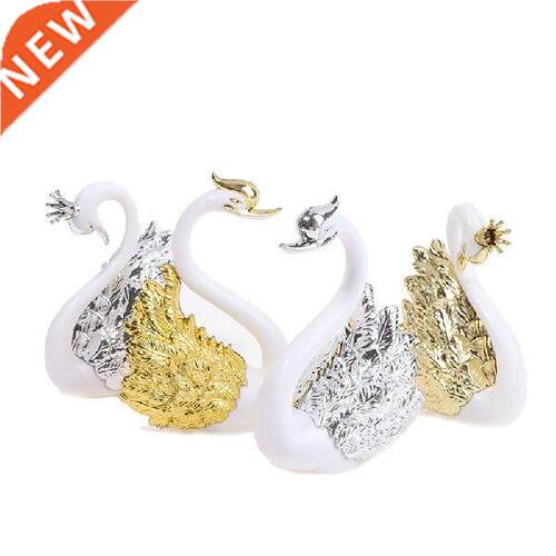 1/2PCS Romantic Crown Swan Cake Topper Flamingo Cake
