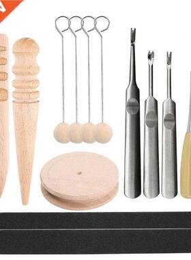 13 Pieces Leather craft Edge Skiving Beveler Multi-size Soli