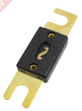 10x Gold Tone Black Car Auto Audio System Protection ANL Fus