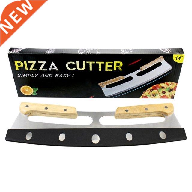 14‘’04 Stainless Steel Pizza Cutter Sharp Double Layer No