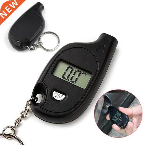 Mini Keychain Style Tire Gauge Digital Lcd Display Car Tire