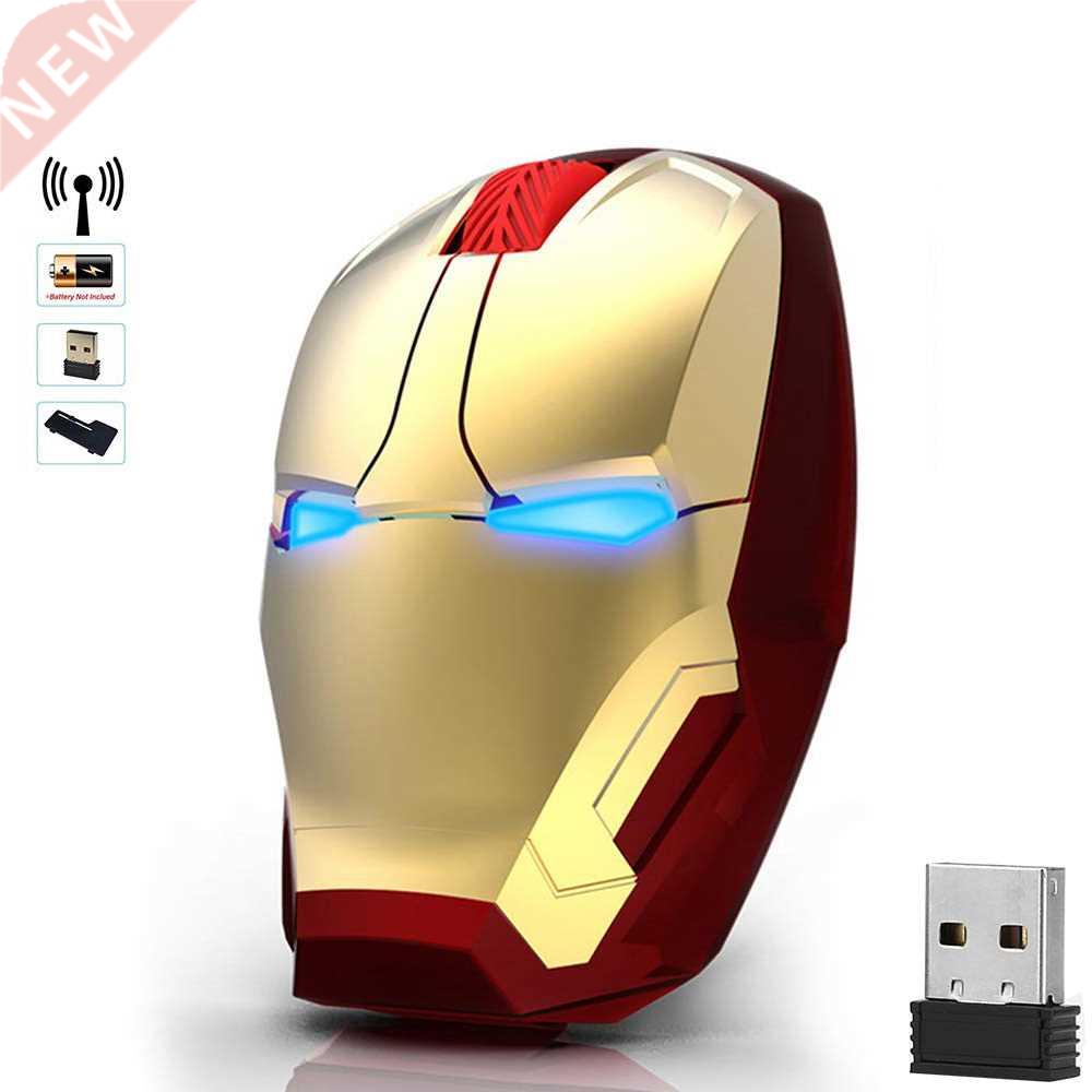 Wireless Mice Iron Man Mouse Mouses Computer Button Silent C