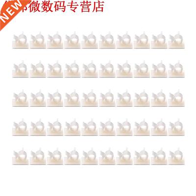 Kabel Clips, 50pcs Draad Clips met 3 meters Draden Houder Ka