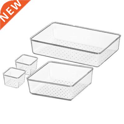 1 Set Clear Drawer Organizer Drawer Divider Storage Box Bins