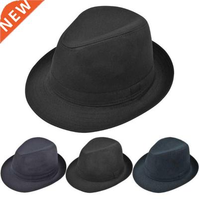 Autumn&Winter Hats For Men Fedoras Top Jazz Plaid Hat Ad
