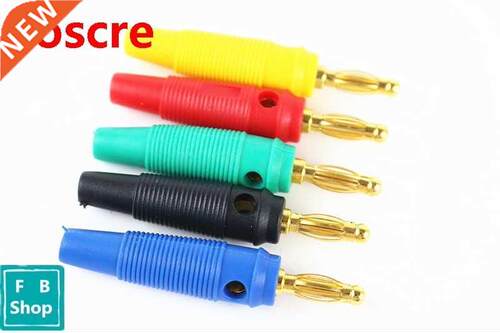 5pcs High quality gold plated 4mm lantern banana plug banana