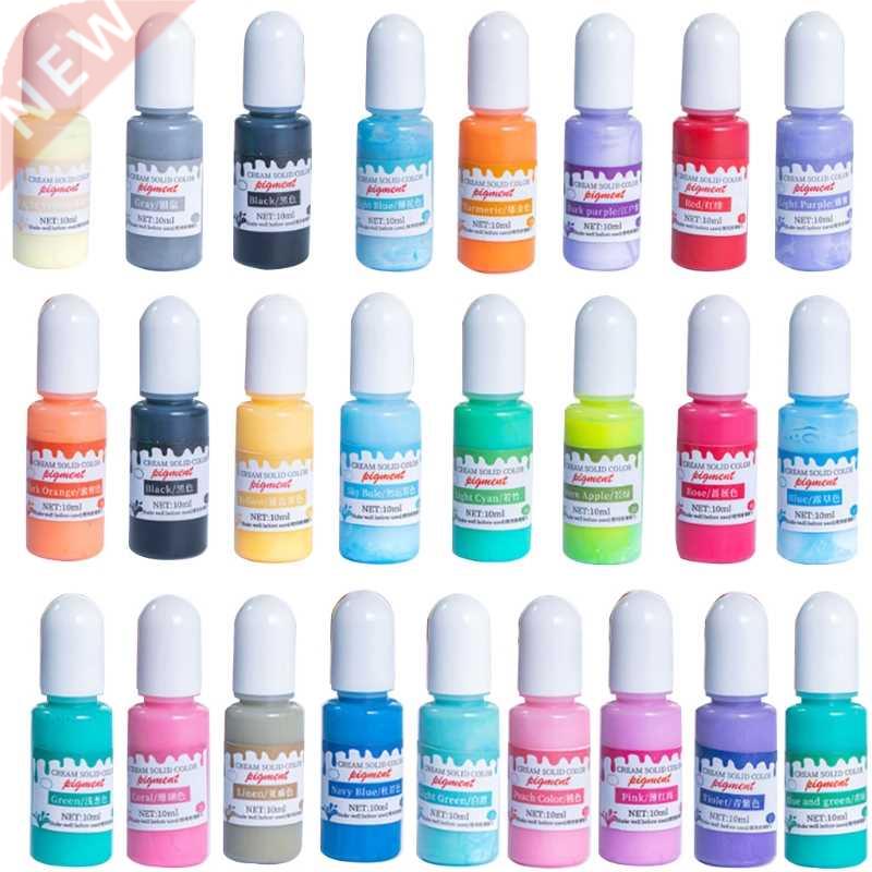 24 Colors Epoxy UV Resin Pigment Opaque Liquid Epoxy UV Resi