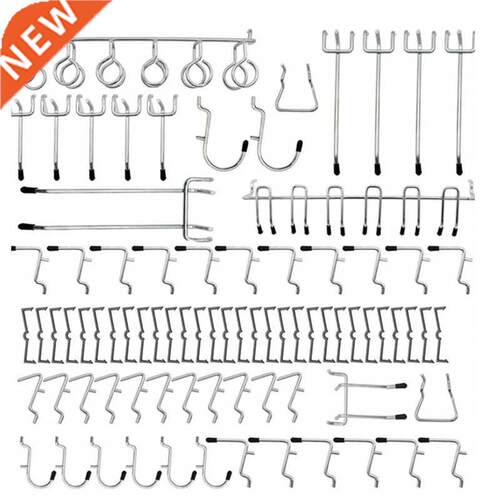 81 PCS Pegboard Hook Assortment Heavy Duty Peg Hook Organiza