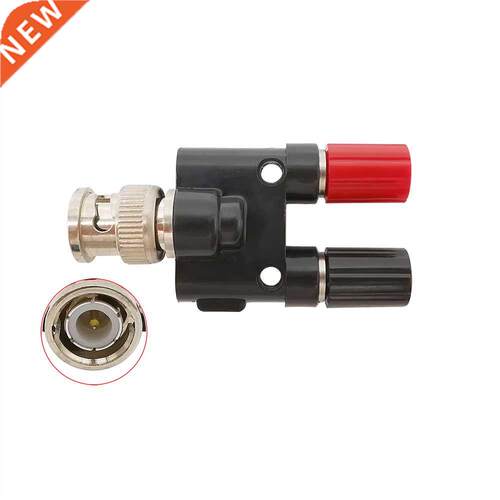 1Pcs BNC Male Plug to Dual 4mm Banana Female Jack Socket Bin