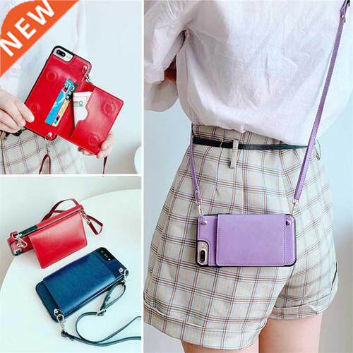 Wallet phone case with strap for Samsung Galaxy S9 S10E S20