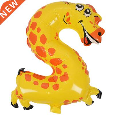 Cute kids Pet Numbers Foil Balloon Animal Air walker Helium
